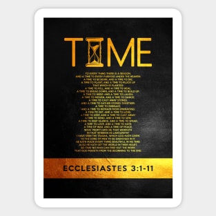 Ecclesiastes 3:1-11 Bible Verse Wall Art Sticker